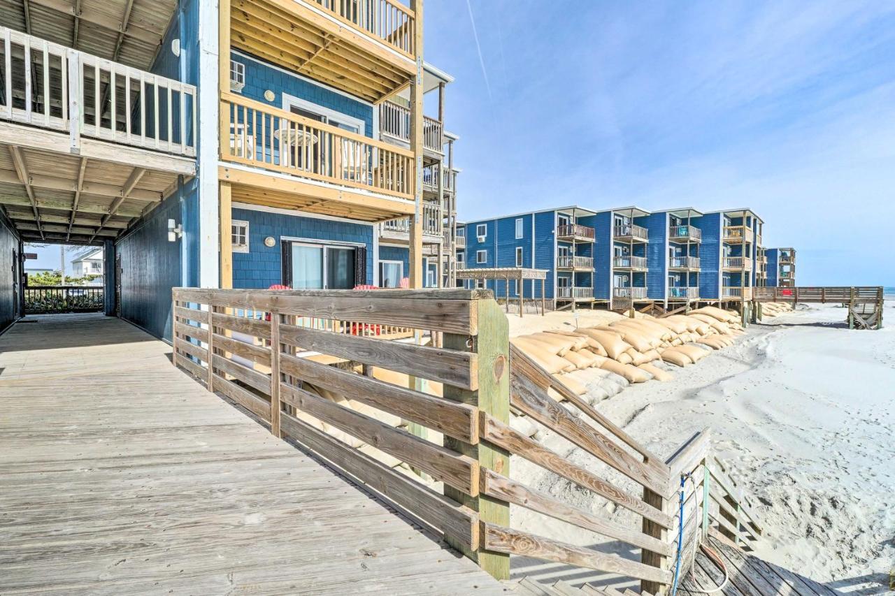 North Topsail Condo - Steps To Beach! North Topsail Beach Esterno foto